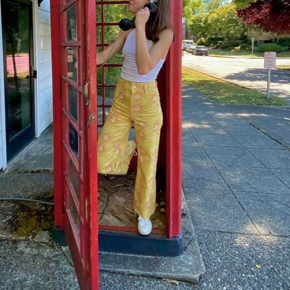 ZARA SUNFLOWER MARINE DENIM JEANS - Picture 11 of 15